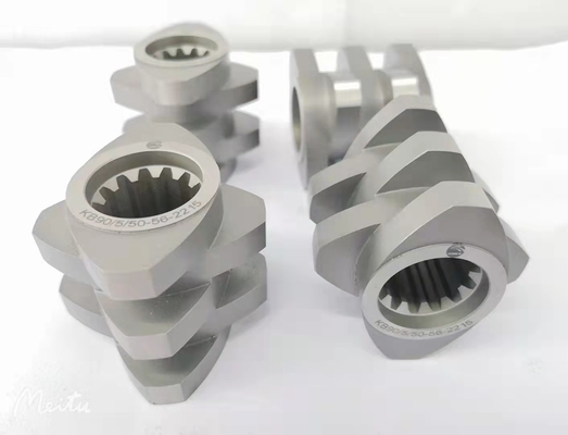 Model 223 41CrAlMo7 38CrMoAl Çift vidalı Petrol ve Performans için Karşı dönen Ekstrüder