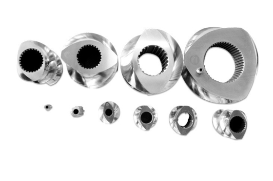 Model 223 41CrAlMo7 38CrMoAl Çift vidalı Petrol ve Performans için Karşı dönen Ekstrüder
