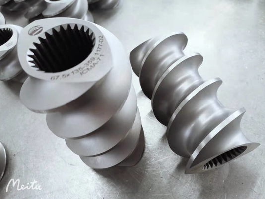 CTE ekstrüder 2 Flighted Thansfer 3 Plastik endüstrisi için uçuşan vida elemanları