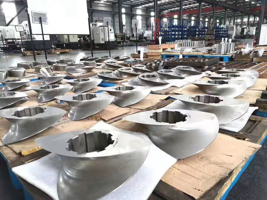 Petrokimya Endüstrisi 250 Pelletizer için vida segmentleri Dış çapı 247.9