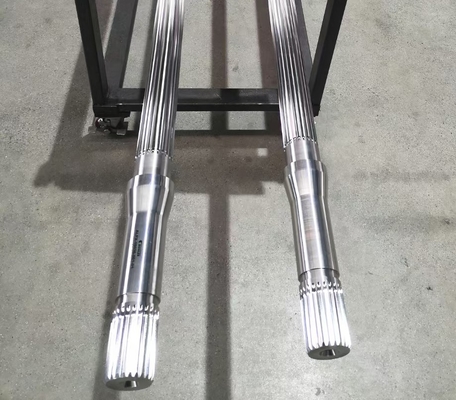 Yüksek Torklu Çift Vidalı Ekstruder MakinesiBileşenler Çapı 120mm Involute Spline Mil