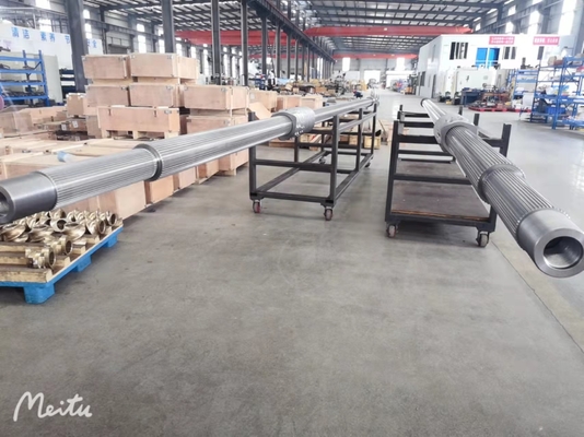 Soğuk yuvarlama şaftları plastik çift vida ekstrüderleri, tozlanmış PET gıdalar için ZE55 parçaları